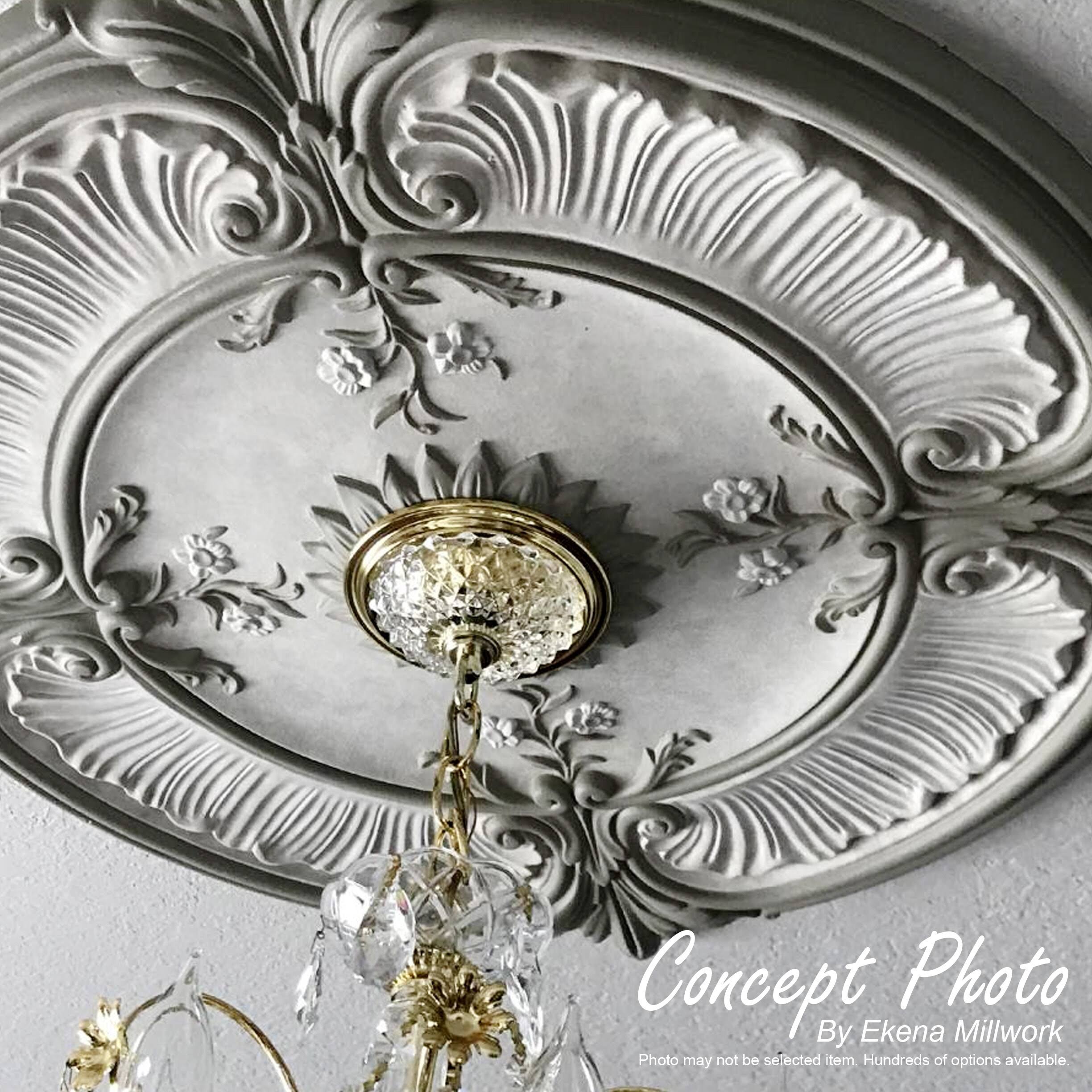 Granada Ceiling Medallion, Hand-Painted Polished H5952
