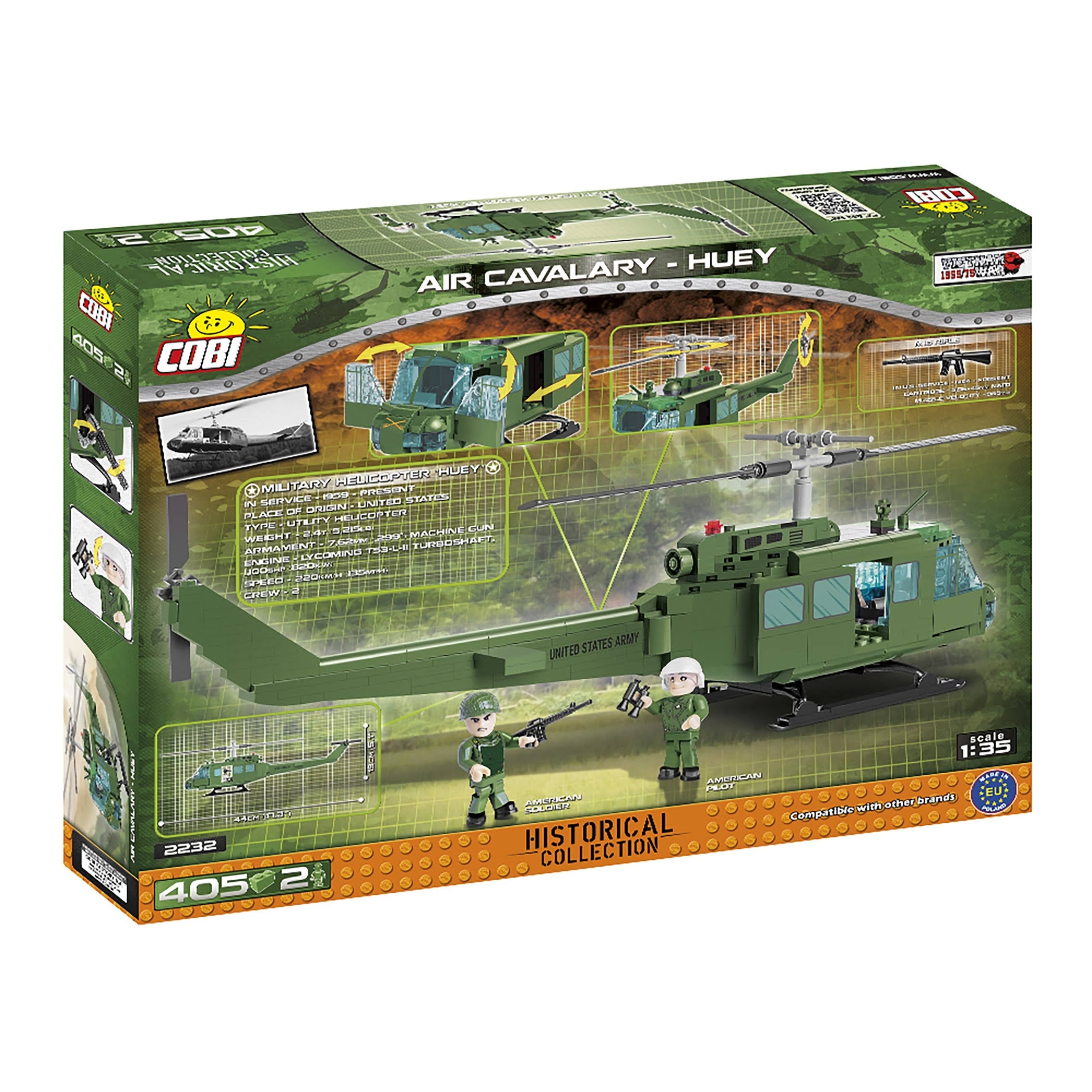 410 Pieces Vietnam War Air Cavalry Building Blocks D837491