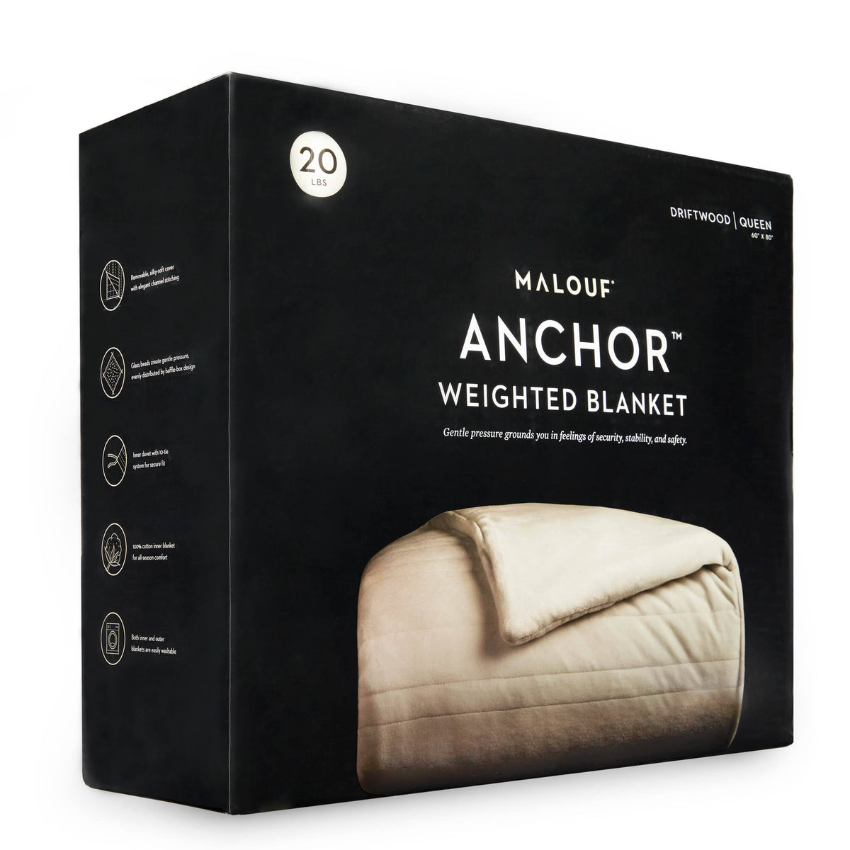 Ash Weighted Blanket 12 lbs Throw Z57558