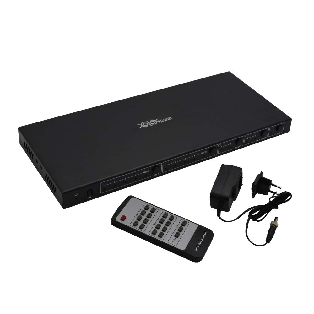 4X2 4K 60HZ HDR HDMI Matrix Switcher with Audio Extractor/ARC G590