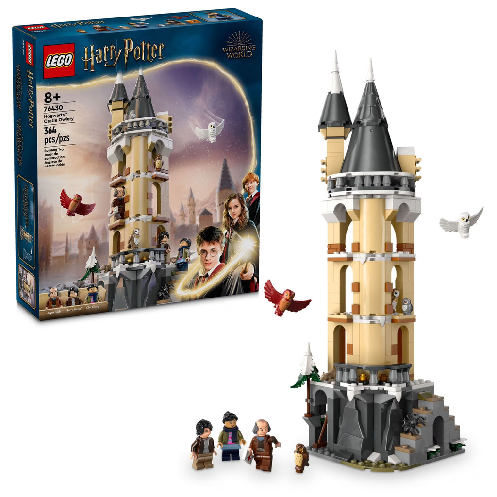 LEGO Harry Potter Hogwarts Castle Owlery Toy Playset with 3 Characters I87556
