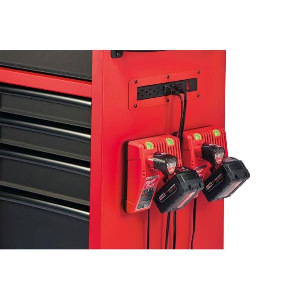 Red 8 Drawer Rolling Steel Storage Cabinet K231681
