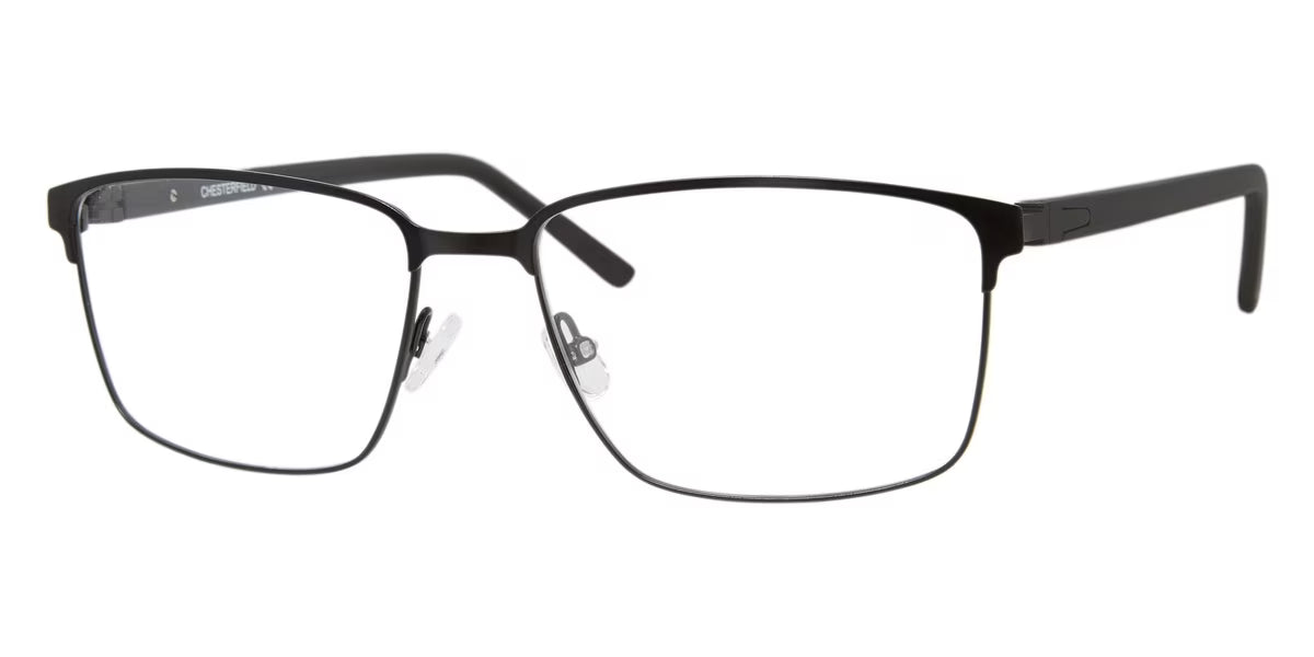 Matte Black Full Rim Square Eyeglasses H564081