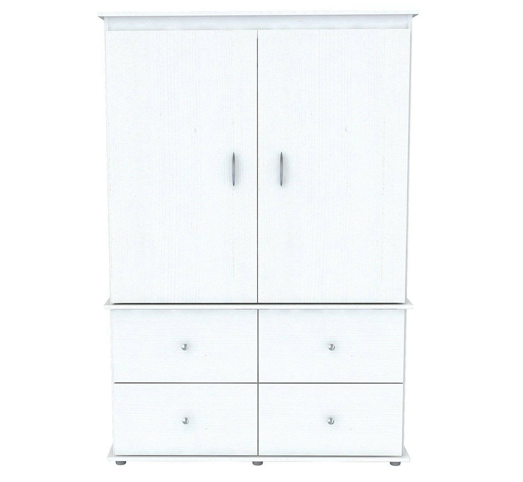 White AV Video Combo Armoire O468