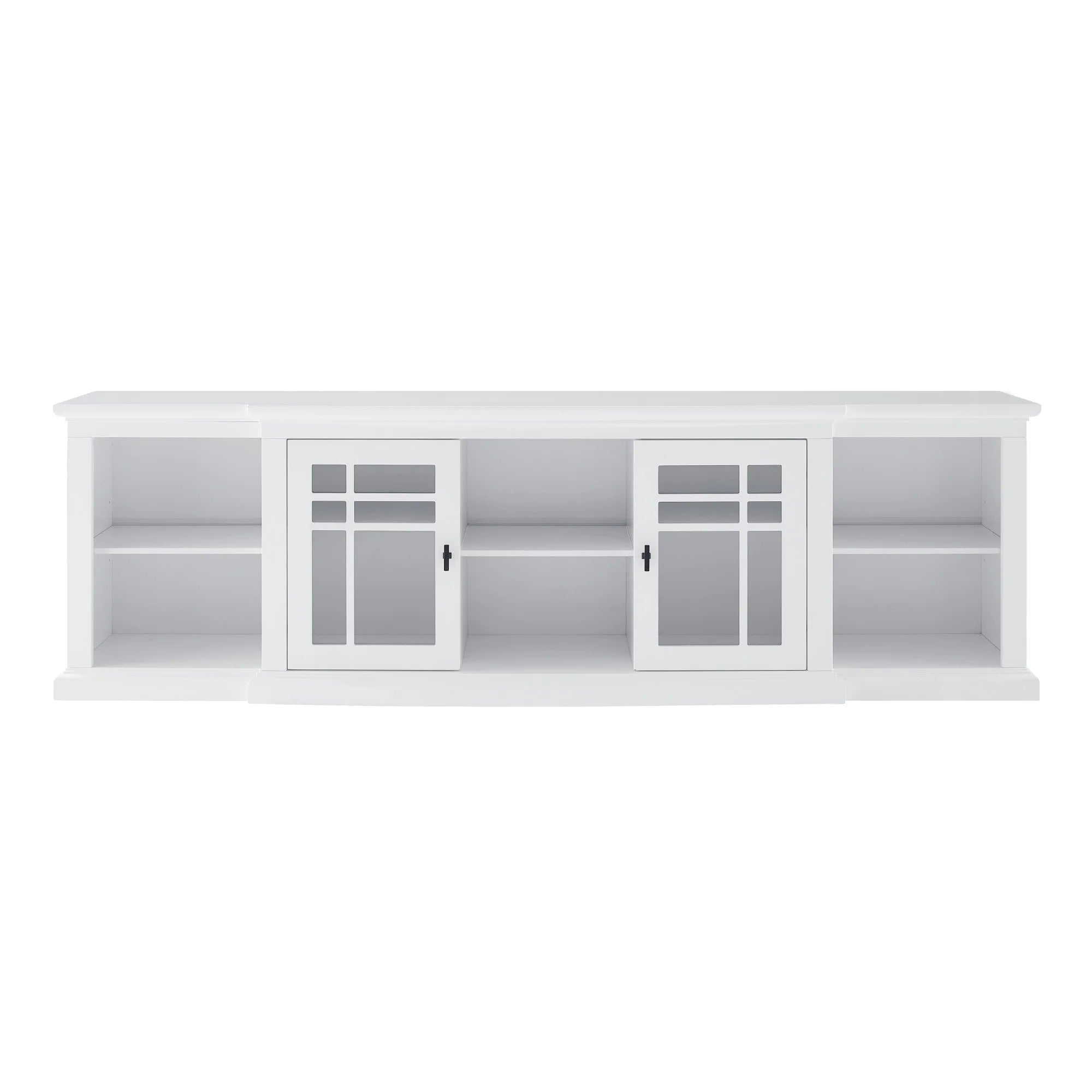 White Glass-Door TV Stand X493791