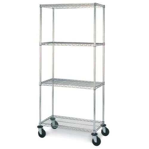 4-Shelf Mobile Cart Chrome J392855