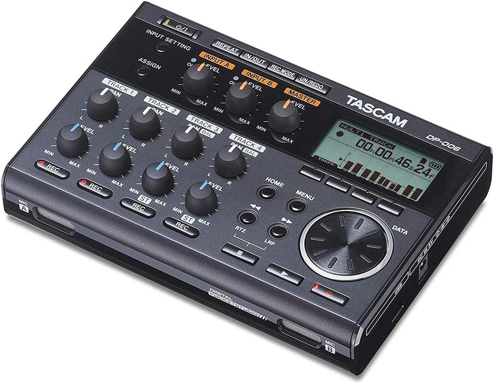 6-Track Digital Pocketstudio with AC Power Adapter, Headphones & 32GB Memory Card Bundle B656