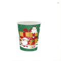 24pcs Green Christmas Paper Cups H981