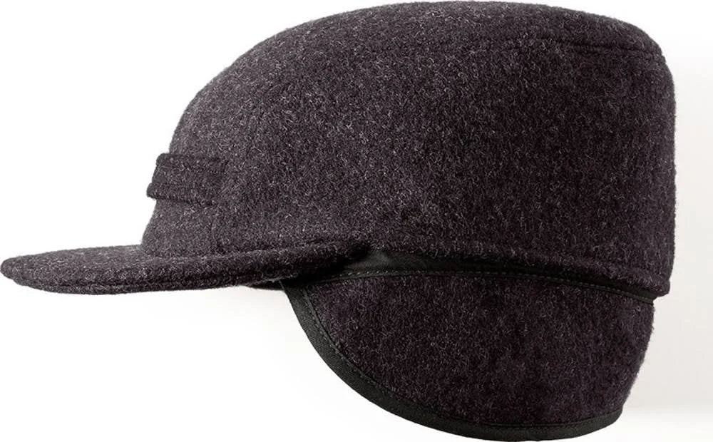 Charcoal Mackinaw Cap W9076
