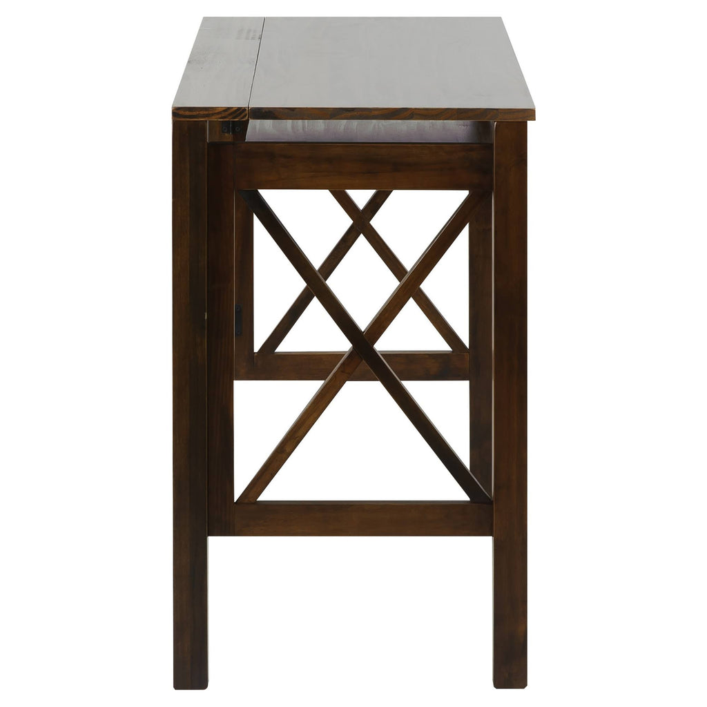 Warm Brown Folding Desk with Pull Out M810301