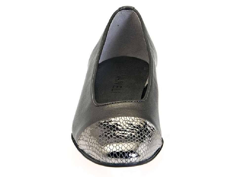 Pewter Squama Slingback Heels V538655