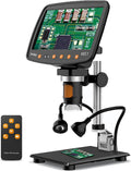 7 Digital Microscope 12MP 1080P Video with Metal Stand 2 LED Fill Lights 32G SD Card O442