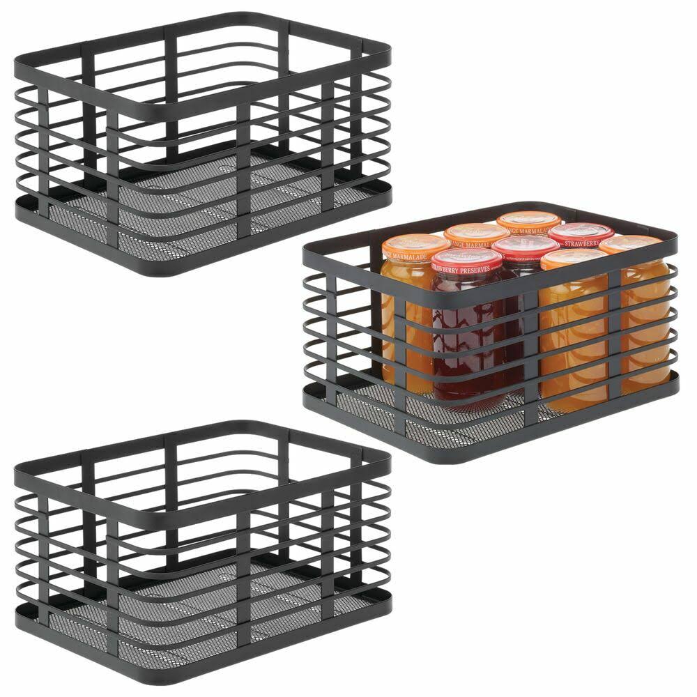 Metal Wire Food Organizer Storage Bin Basket M589875