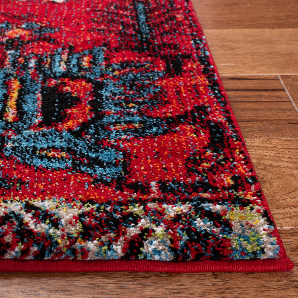 Red / Blue Vintage Rug S6615