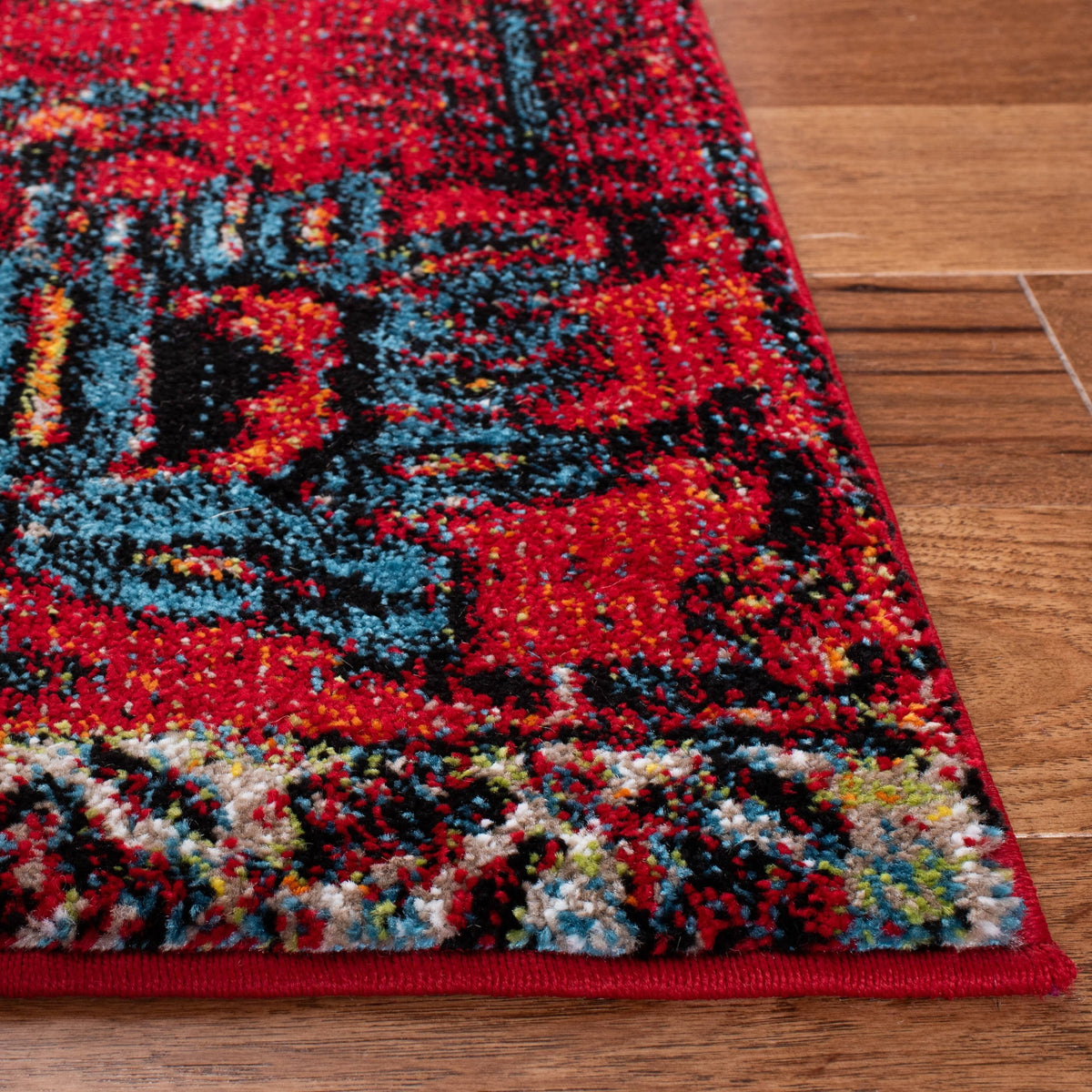 Red / Blue Vintage Rug S6615