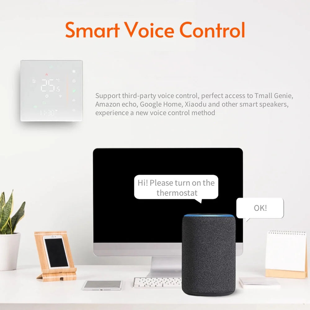 WiFi Smart Thermostat for Water/Gas Boiler 5A White K603778