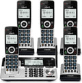 5 Handset Cordless Phone with Answering System, Silver & Black N1419