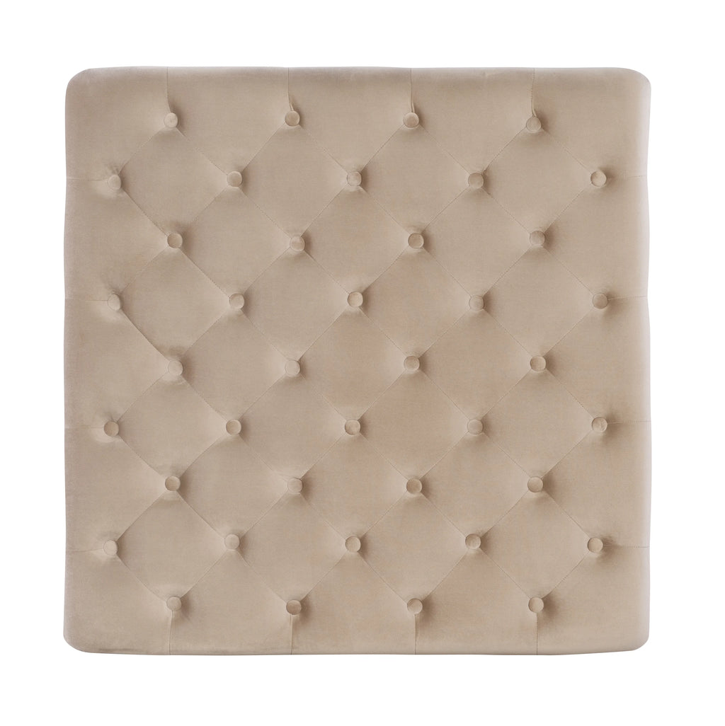 Velvet Square Tufted Ottoman M137390