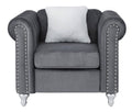 Velvet Chair in Gray L887197
