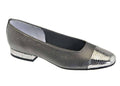 Pewter Squama Slingback Heels V538655