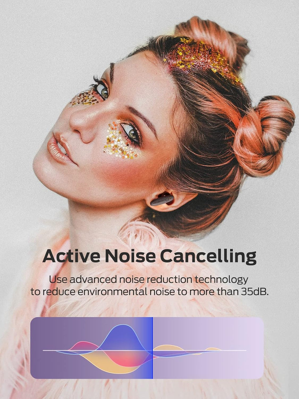 Wireless Earbuds with Bluetooth 5.2, Noise Cancelling, 30H Playtime R8327