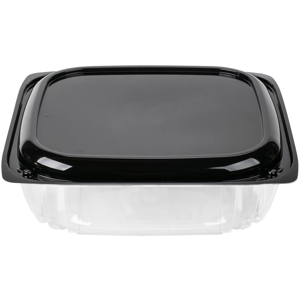 14x22 Square Disposable Deli Platter with High Dome Lid, 25/Case F5987