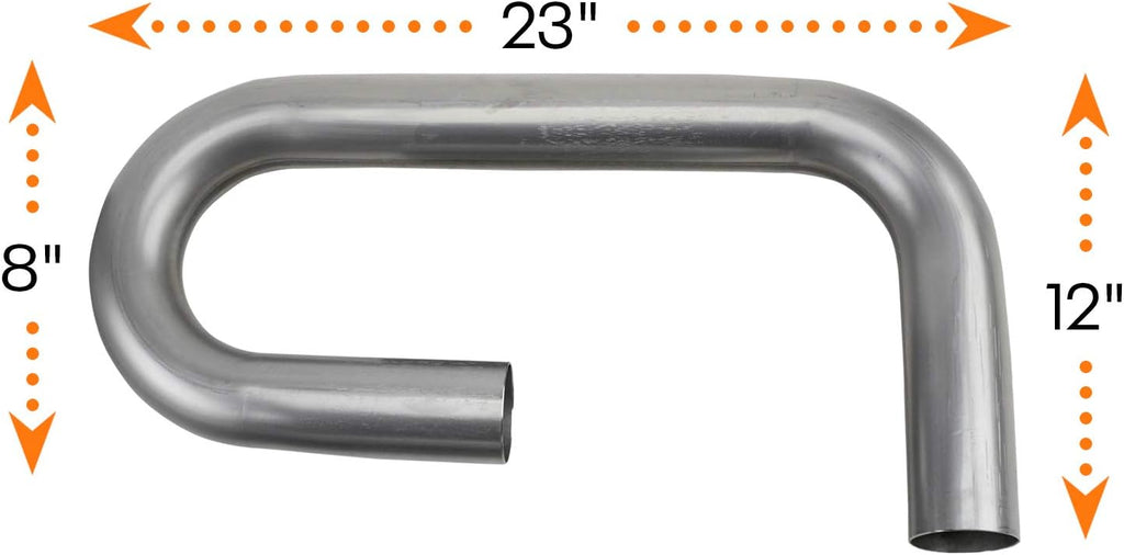2 Inch Mild Steel Exhaust Pipe Pack of 2 H2184