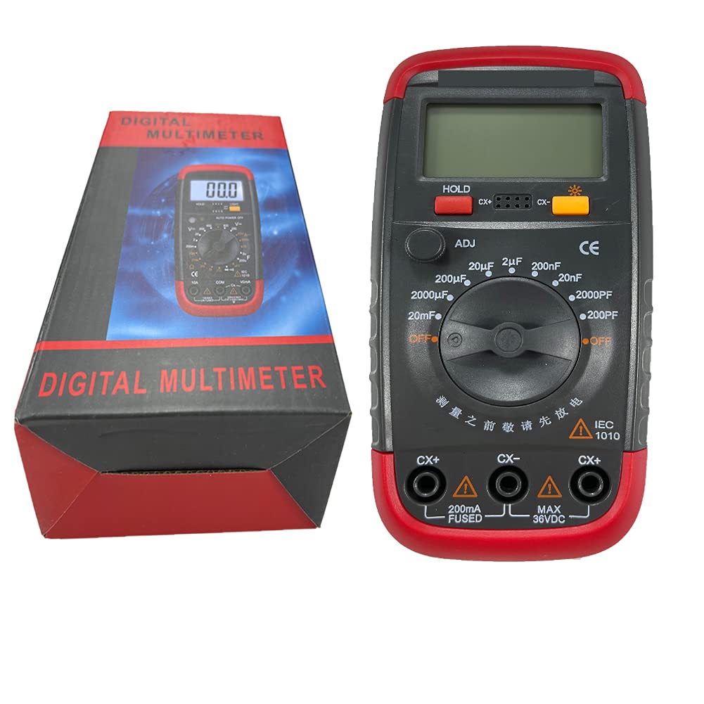 Capacitor Tester Capacitance Meter Handheld Digital with LCD Display, 0.1pF - 20000uF, Pack of 2 U4427