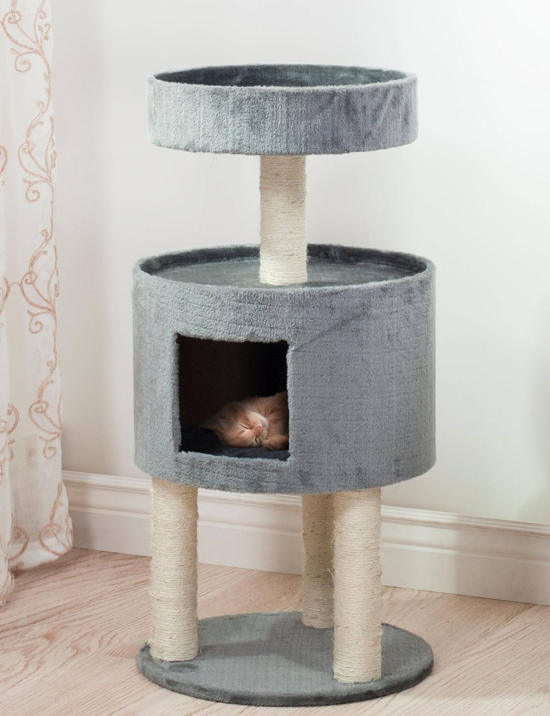 Grey Kitty Cat Condo U5998