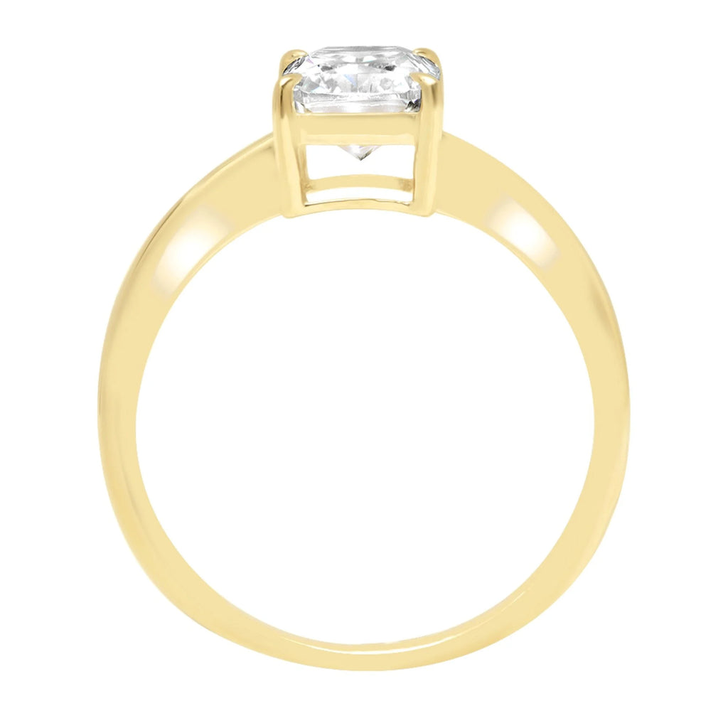 18K Yellow Gold Solitaire Engagement Ring O6399