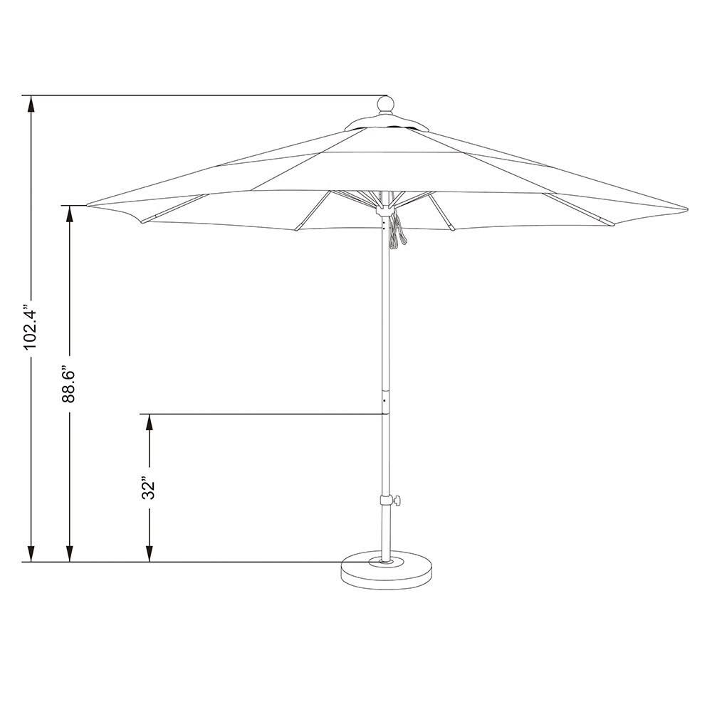 Sapphire Market Umbrella W2395