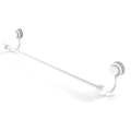 Matte White 36 inch Towel Bar with Dotted Accent F4065