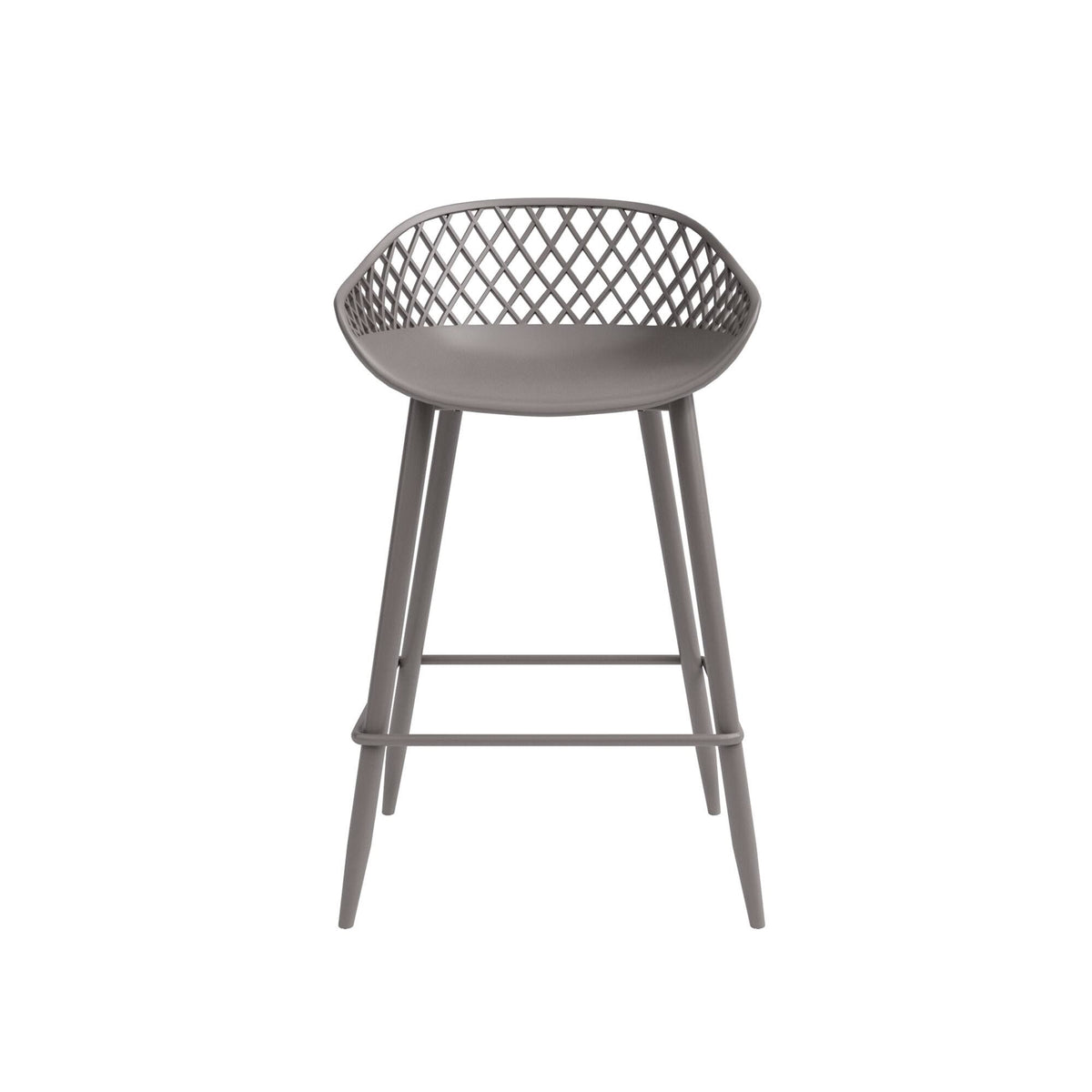 Warm Taupe Counter Stool Set of 2 D49114