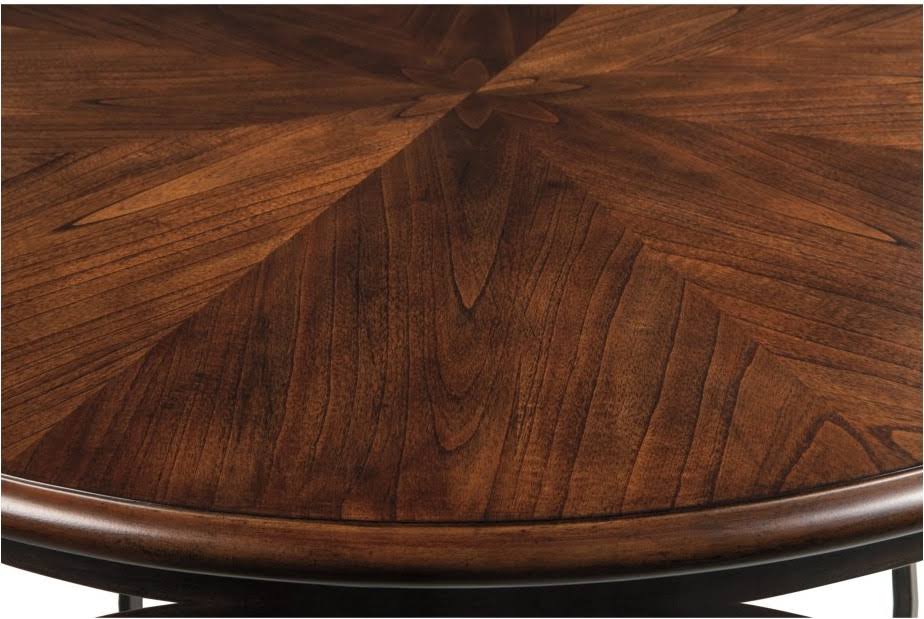 Round DRM Counter Table in Two-Tone Brown X10669
