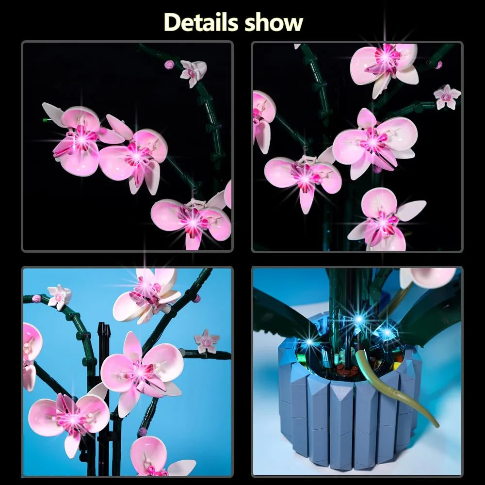 LED Lighting Kit for Lego Orchid 10311 Plant Model Building Set K4572