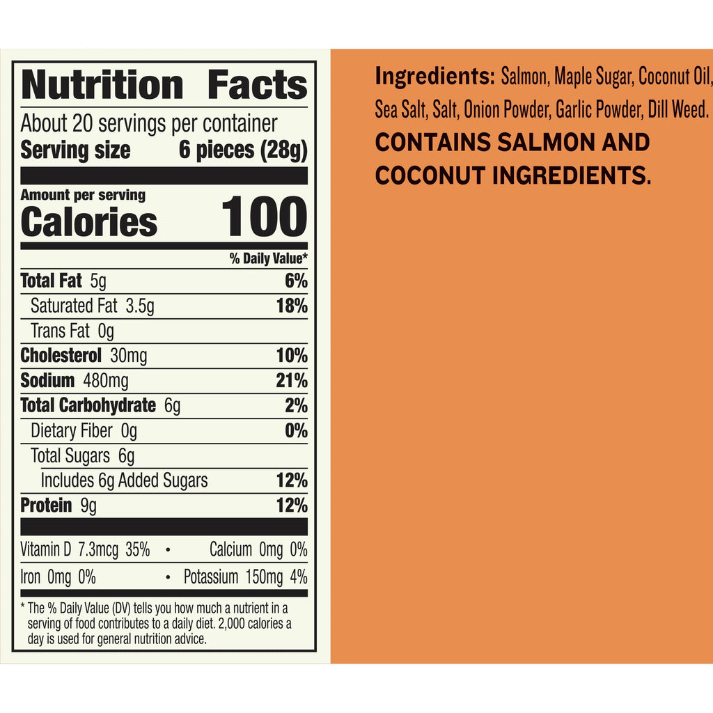 Salmon Bites, Wild Caught, 8 ct, 2.5 oz Pouches H488054