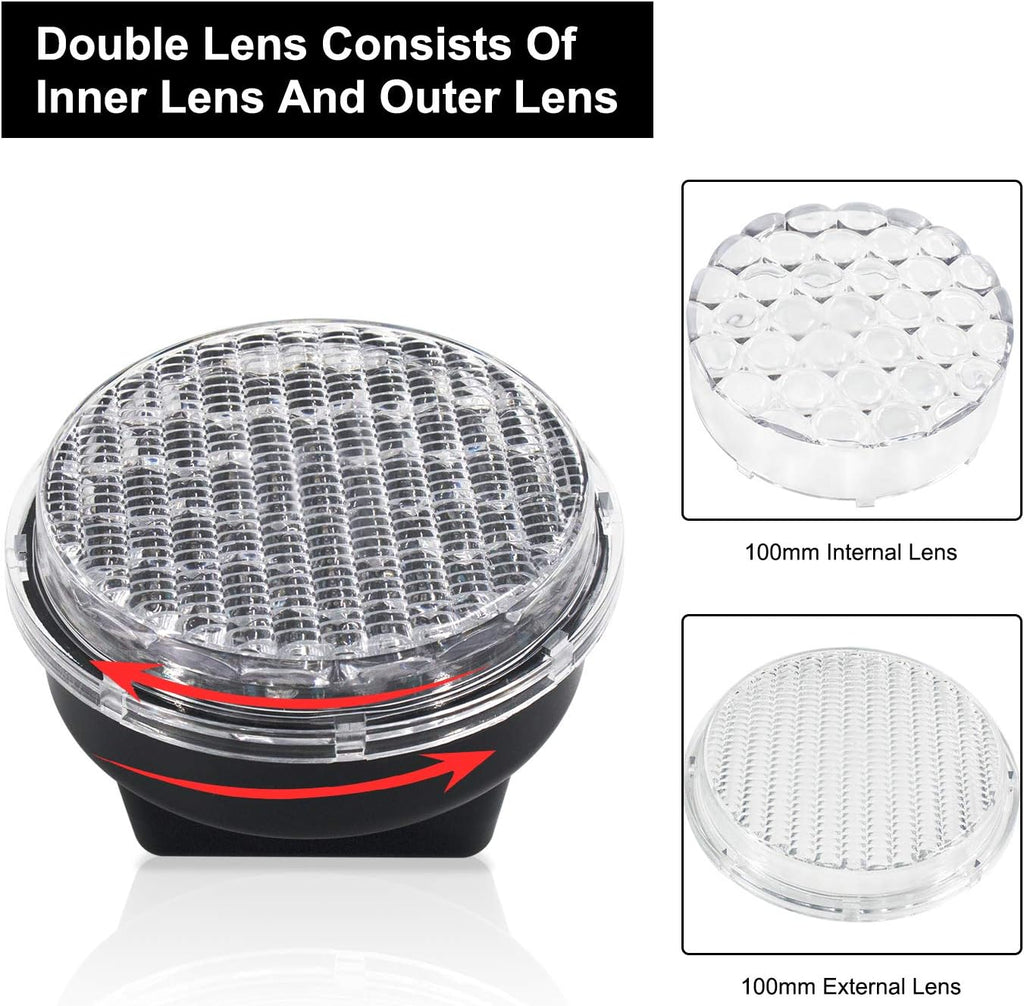 100mm Red/Green LED Traffic Light, IP65 PC Housing P7817