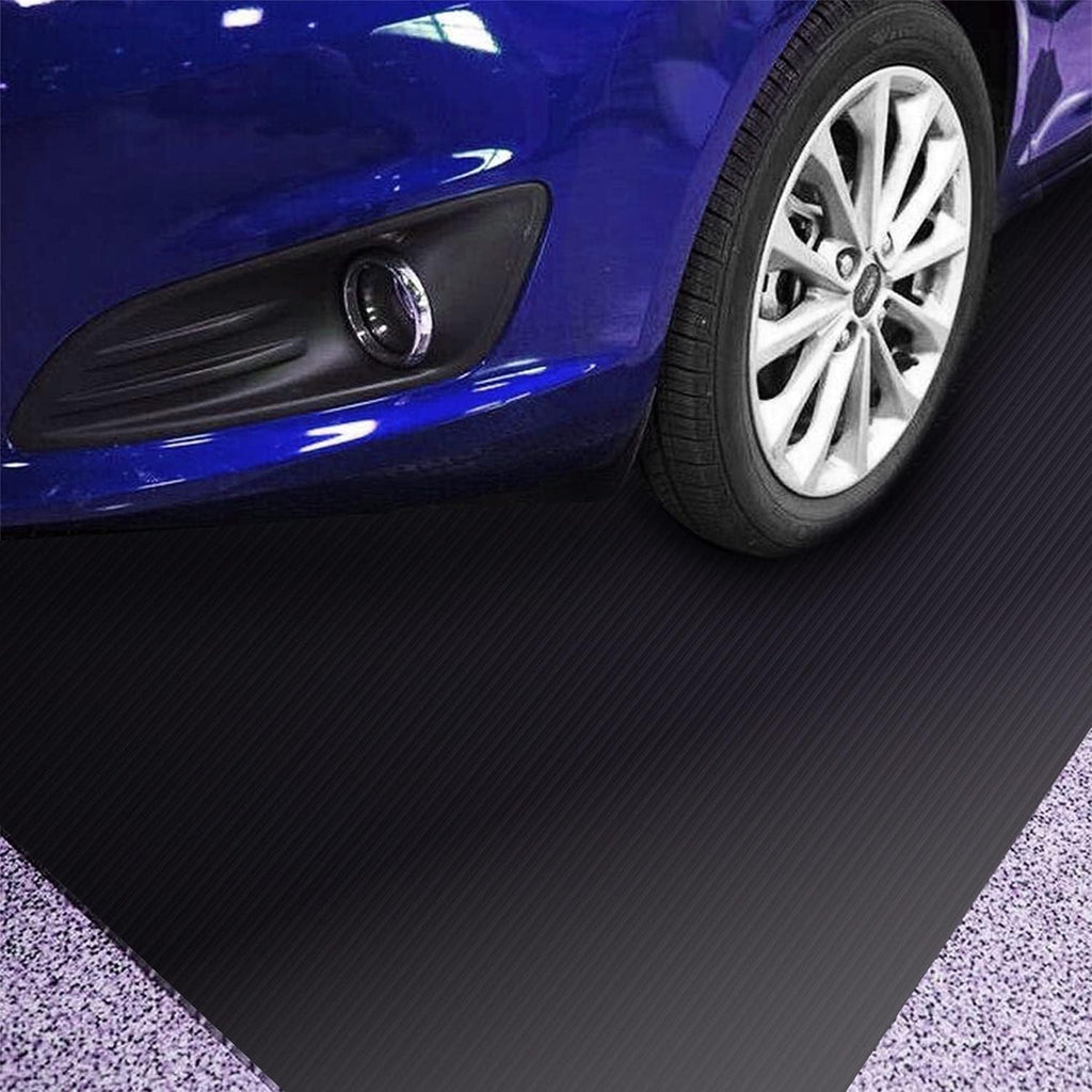 16.4ft x 3.3ft Black Non-Slip Rubber Floor Mat Roll O5032