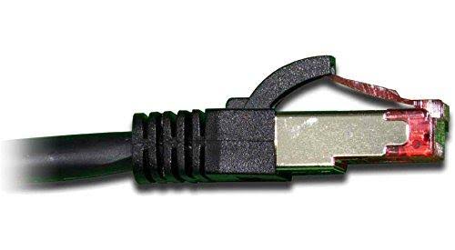 Cat6a SSTP LSZH Ethernet Cables, 1 ft - Black (25 Pack) A4846