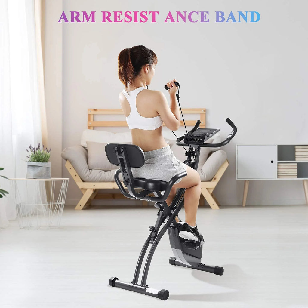 Magnetic Upright Exercise Bike with Pulse Sensor LCD Monitor Z8614