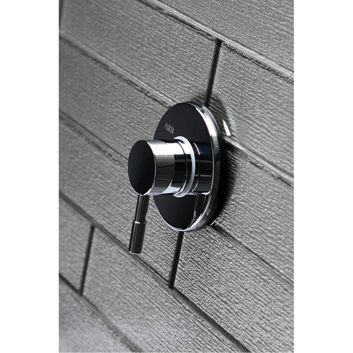 Polished Brass Three-Way Diverter Valve with Trim Kit O89792
