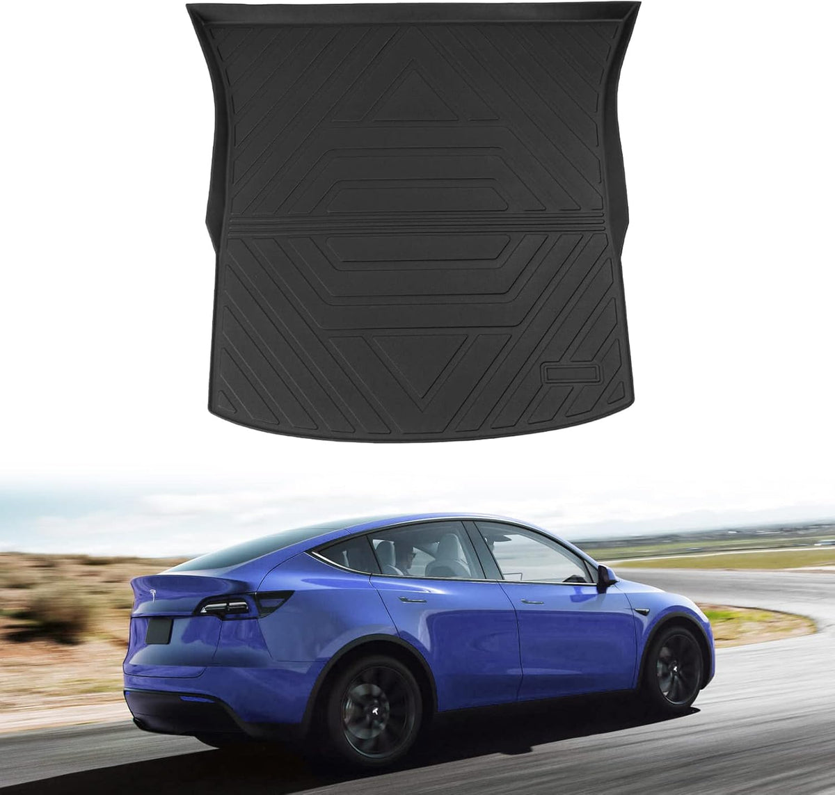 Trunk Mat Floor Mats Cargo Liner for Tesla Model Y 5-Seater H3158