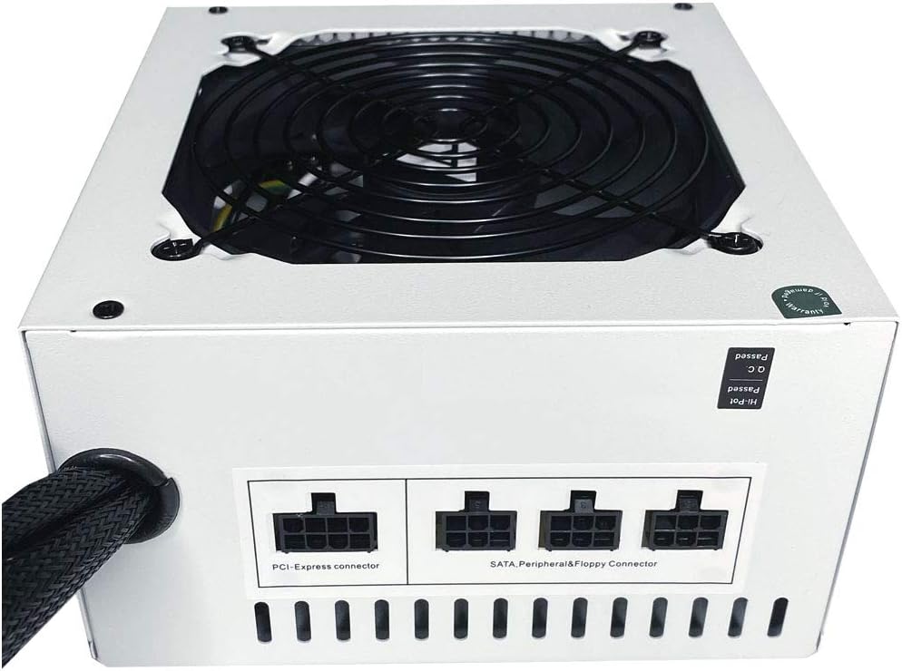 600W ATX Semi-Modular Power Supply with 120mm Black Fan M393