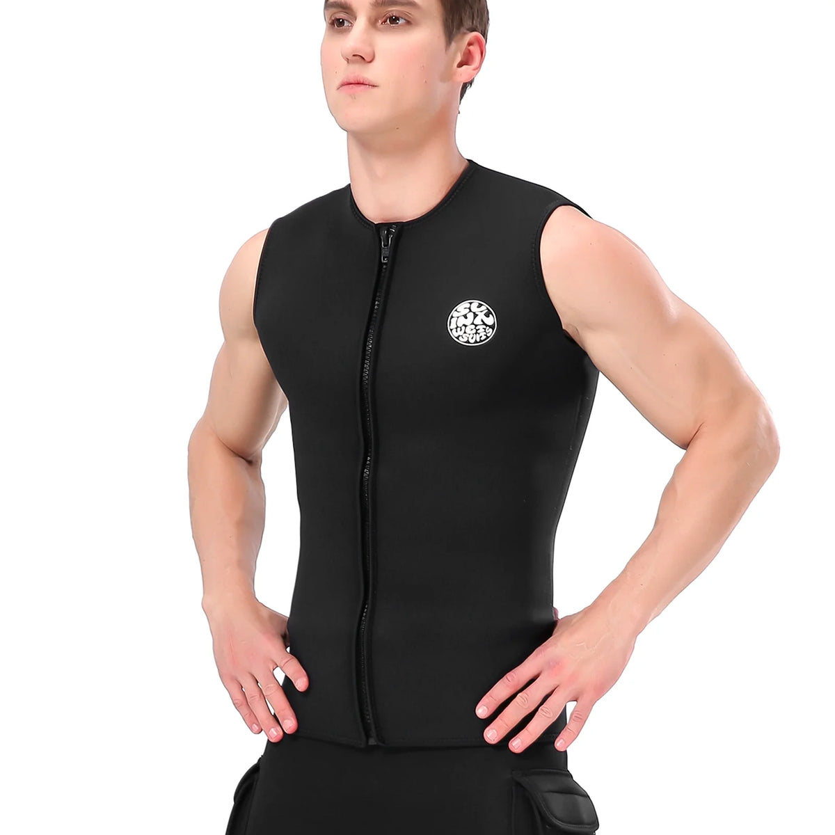 Neoprene Wetsuit Vest with Thermal Suede Lining B34734