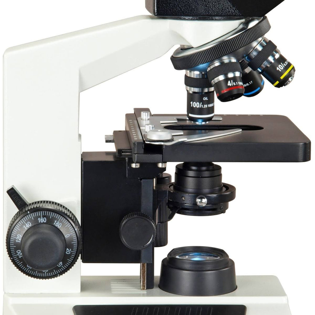 40X-2000X Compound Binocular LED Biological Microscope with Aluminum Carrying Case O2339