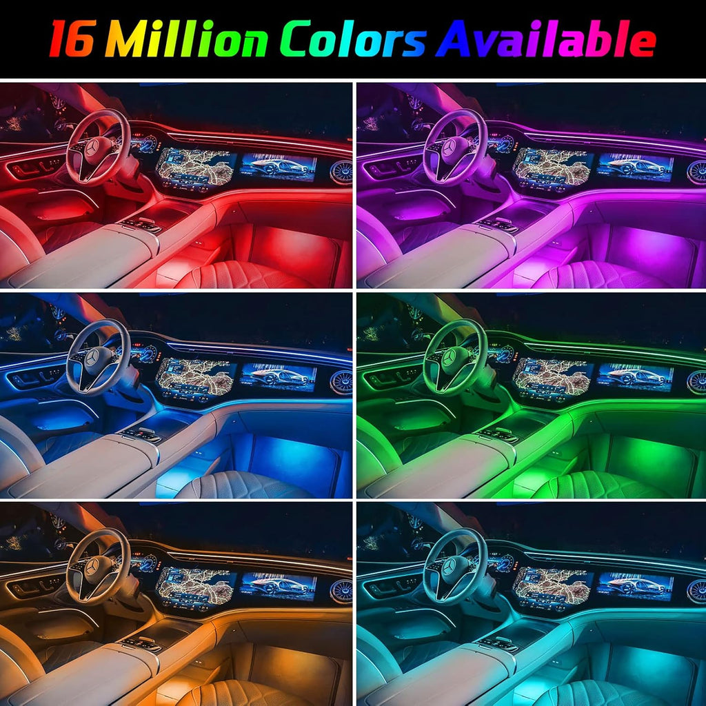 10 in 1 Car LED Strip Lights with APP Control B530271