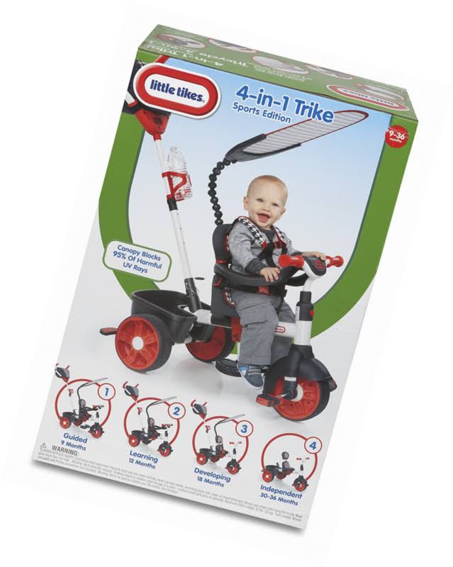 Red/White 4-in-1 Trike Ride On T642933