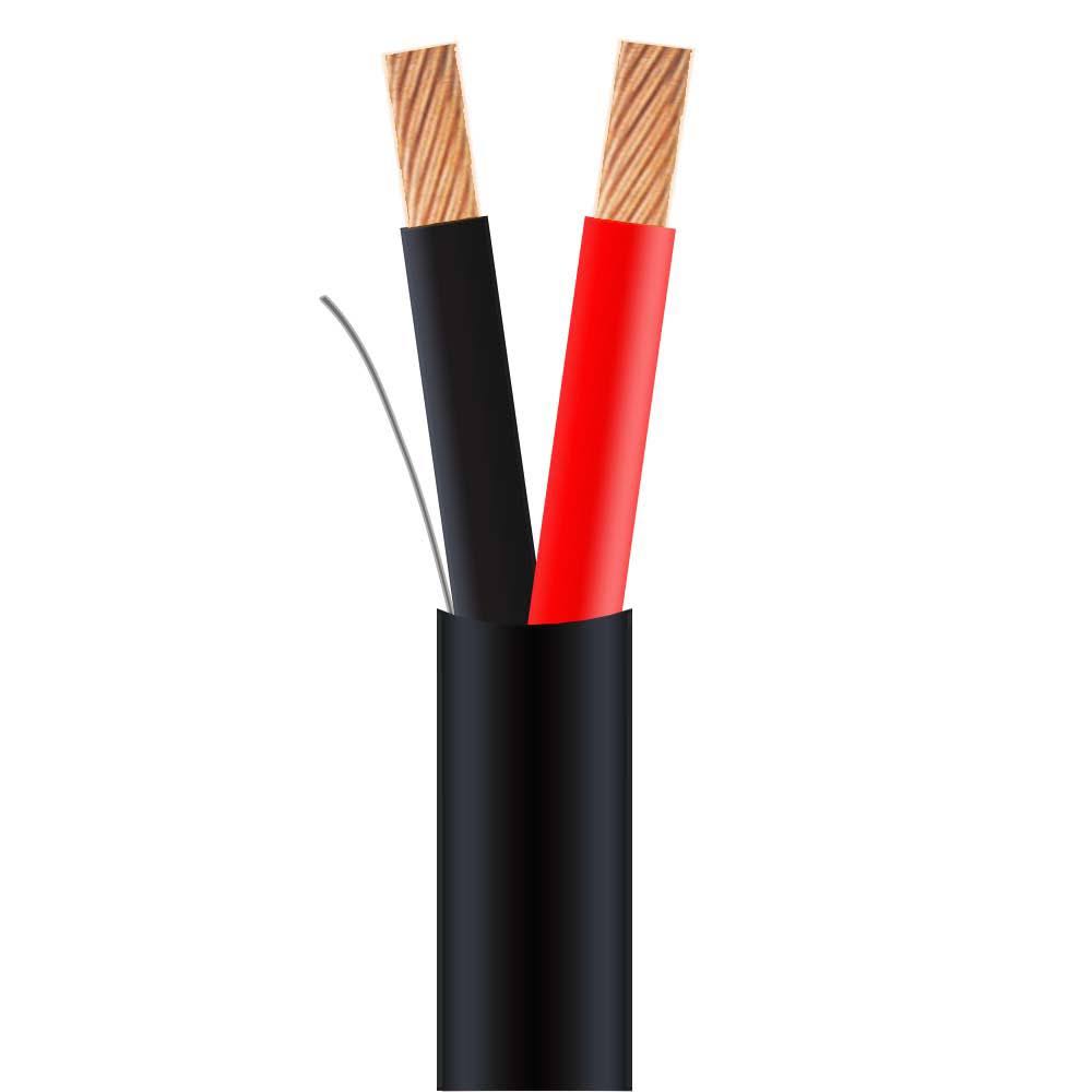 500 ft. 16-Gauge 2-Conductor OFC Black Stranded Speaker Wire C775364