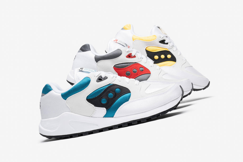 White / Yellow Saucony Jazz 4000 S817013