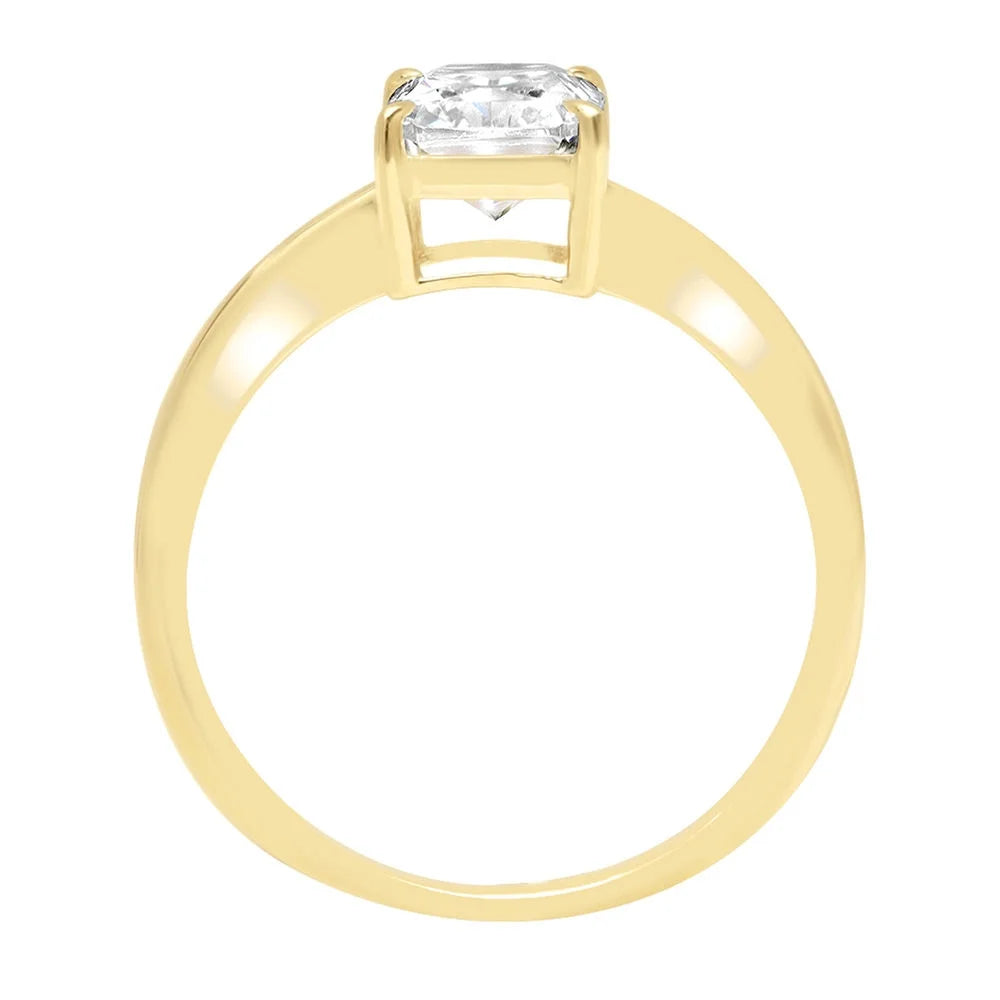 18K Yellow Gold Solitaire Engagement Ring O6399
